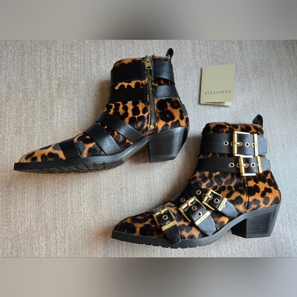 All Saints Jane Buckle Bootie Size 10 (9)